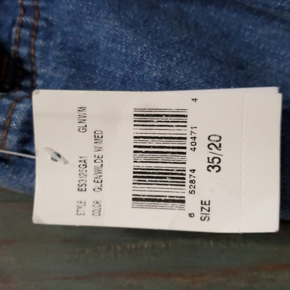 STS BLUE High Rise Raw Hem Elastic Waist Denim Emilia Shorts, Size 35/20,  NWT - Picture 5 of 13